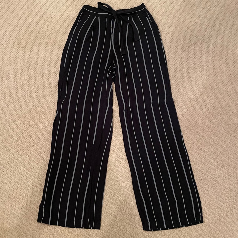 A New Day Target Black Linen Wide Leg Pants